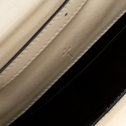 Pre Owned M2Malletier Off-white/Black Leather Amor Fati Crossbody Bag