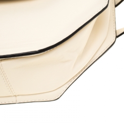 Pre Owned M2Malletier Off-white/Black Leather Amor Fati Crossbody Bag