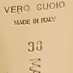 Pre Owned Mach & Mach Pink PVC Crystal and Pearl Embellished Ankle Wrap Pumps Size 38