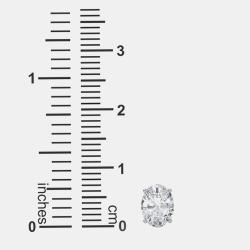 Pre Owned 14K Oval Cut Solitaire Lab Grown Diamonds Earrings (3/4 Ctw)