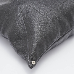 Pre Owned Maison Martin Margiela Dark Grey Patent Leather Hobo