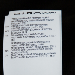 Pre Owned Maison Martin Margiela Black Knit High Neck Zip Front Jacket M