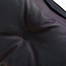 Pre Owned Maison Martin Margiela Black Metallic Nylon Pillow Glam Clutch Bag