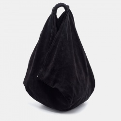 Pre Owned Maison Martin Margiela Black Suede Hobo