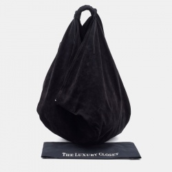Pre Owned Maison Martin Margiela Black Suede Hobo