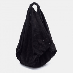 Pre Owned Maison Martin Margiela Black Suede Hobo