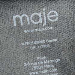 Maje Camel Brown Wool Blend Gaeli Coat XS