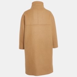 Maje Camel Brown Wool Blend Gaeli Coat XS