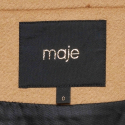 Maje Camel Brown Wool Blend Gaeli Coat XS