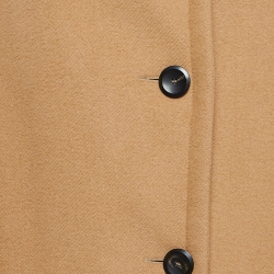 Maje Camel Brown Wool Blend Gaeli Coat XS