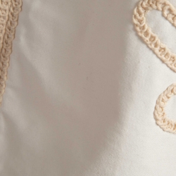 Pre Owned Maje White/Beige Embroidered Cotton Mini Dress L