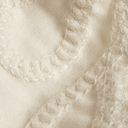 Pre Owned Maje White/Beige Embroidered Cotton Mini Dress L