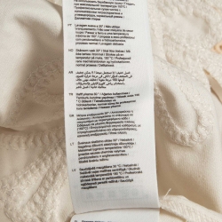 Pre Owned Maje White/Beige Embroidered Cotton Mini Dress L