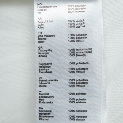 Pre Owned Maje White Stripe Jacquard Raya Tiered Midi Dress L