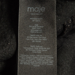 Maje Black Tweed Button Detailed Playsuit S