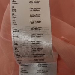 Maje Pink Organza Belted Mini Shirt Dress M