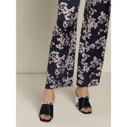 Pre Owned Malone Souliers Black Demi Square-Toe Satin and Leather Mules Size IT 38.5