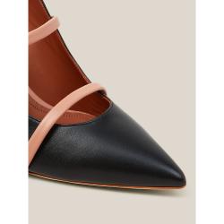 Pre Owned Malone Souliers Black Maureen Leather Mules Size IT 36.5