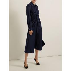 Pre Owned Malone Souliers Black Maureen Satin Mules Size IT 40.5