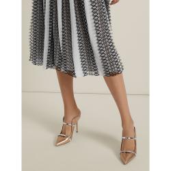 Pre Owned حذاء سلايد مالون سولييه "ماورين" جلد ميتالك ذهبي مقاس IT 40.5