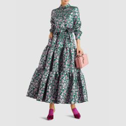 Pre Owned Malone Souliers Pink Danielle Satin and Velvet Mules Size IT 37