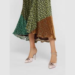 Pre Owned Malone Souliers Pink Josephine Elaphe Lace-Up Pumps Size IT 36