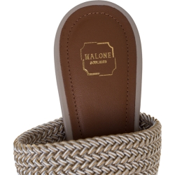 Pre Owned Malone Souliers Grey Lizard Leather Maisie Mule Sandals Size 39.5