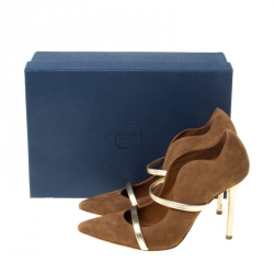 مملوكة مسبقًا Malone Souliers Brown Suede Pumps Size 36