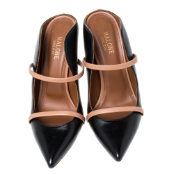 Pre Owned حذاء مولز مالون سولييه "ماورين" جلد ثعبان بمقدمة مدببة طباعة فهد متعدد الألوان مقاس 38