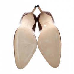 Pre Owned Manolo Blahnik Brown Leather BBR Pumps Size 40