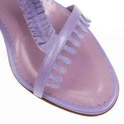 Manolo Blahnik Lilac Tigrata Sandals Size 39