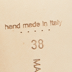 Pre Owned Manolo Blahnik Purple PVC Slide Sandals Size 38