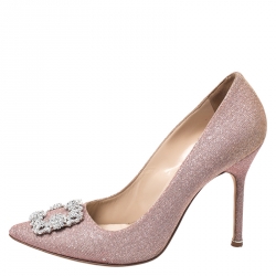 Manolo blahnik hangisi pink on sale glitter