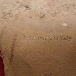 Manolo Blahnik Red Satin Buckled Sandals Size 38