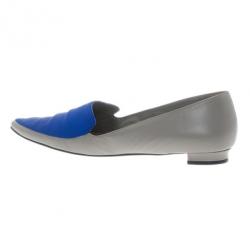 مملوكة مسبقًا Manolo Blahnik Two Tone Leather Tintoretta Flats Size 39.5