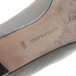 مملوكة مسبقًا Manolo Blahnik Two Tone Leather Tintoretta Flats Size 39.5