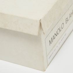 Pre Owned Manolo Blahnik Black Satin Hangisi Pumps Size 38.5