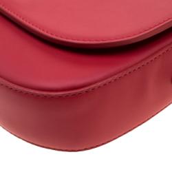 Pre Owned Mansur Gavriel Red Leather Crossbody Bag
