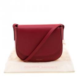 Pre Owned Mansur Gavriel Red Leather Crossbody Bag