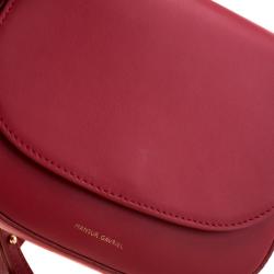 Pre Owned Mansur Gavriel Red Leather Crossbody Bag