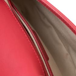 Pre Owned Mansur Gavriel Red Leather Crossbody Bag