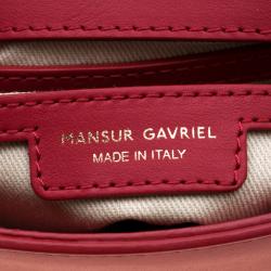 Pre Owned Mansur Gavriel Red Leather Crossbody Bag
