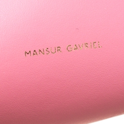 Pre Owned Mansur Gavriel Pink Leather Mini Drawstring Bag