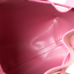 Pre Owned Mansur Gavriel Pink Leather Mini Drawstring Bag