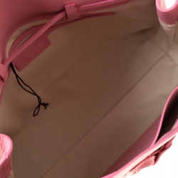 Pre Owned Mansur Gavriel Pink Leather Lady Top Handle Bag 