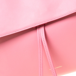 Pre Owned Mansur Gavriel Pink Leather Lady Top Handle Bag 
