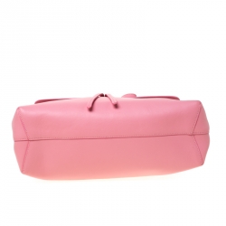 Pre Owned Mansur Gavriel Pink Leather Lady Top Handle Bag 