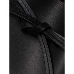 Mansur Gavriel Black Leather Bucket Bag One Size