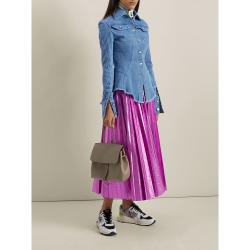 Pre Owned Mansur Gavriel Grey Mini Lady Leather Shoulder Bag One Size