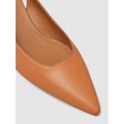 Pre Owned Mansur Gavriel Brown Slingback Lambskin Pumps IT 40